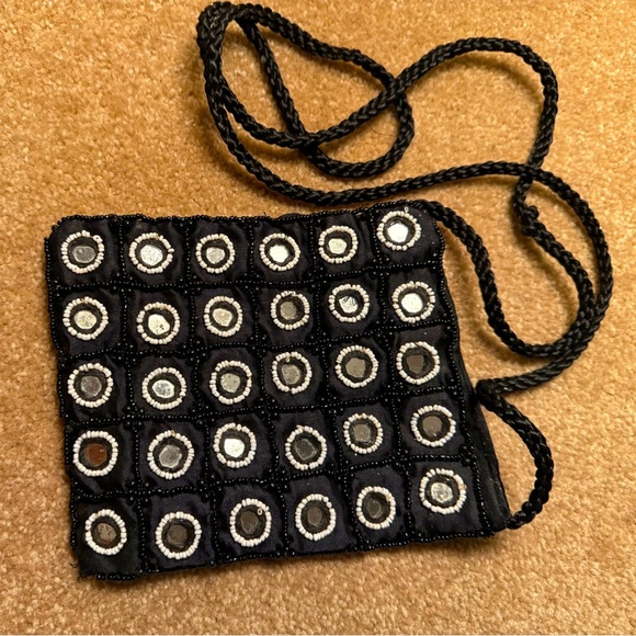 Satin beaded Mirror Night-out crossbody Unbranded - Picture 1 of 3